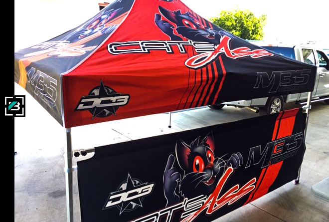sublimated canopy